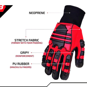 Power grip defender gloves