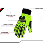 Impact protective machanix gloves