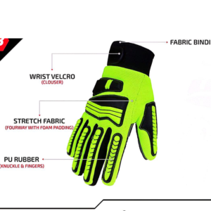 Impact protective machanix gloves